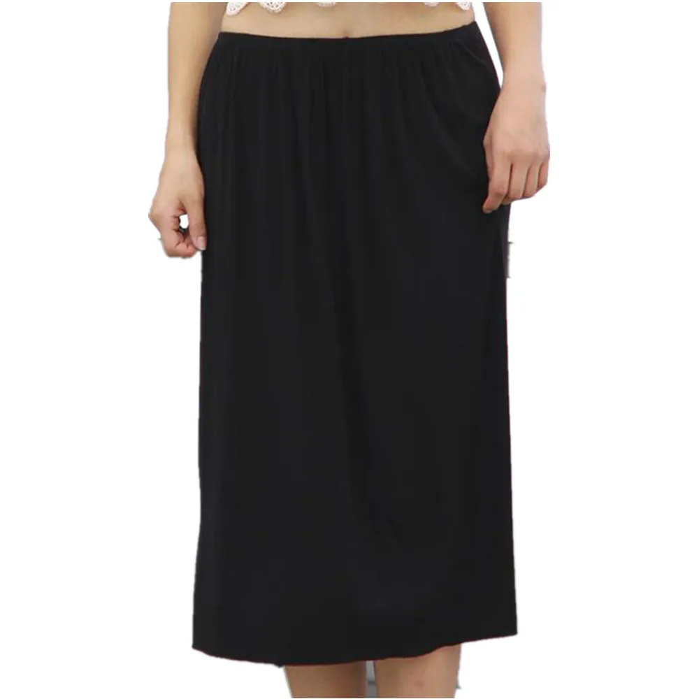 

Half Slips for Women Underskirt Petticoat For Dress Bottom Safety Skirt Soft Modal Long Short Skirt 40-65cm
