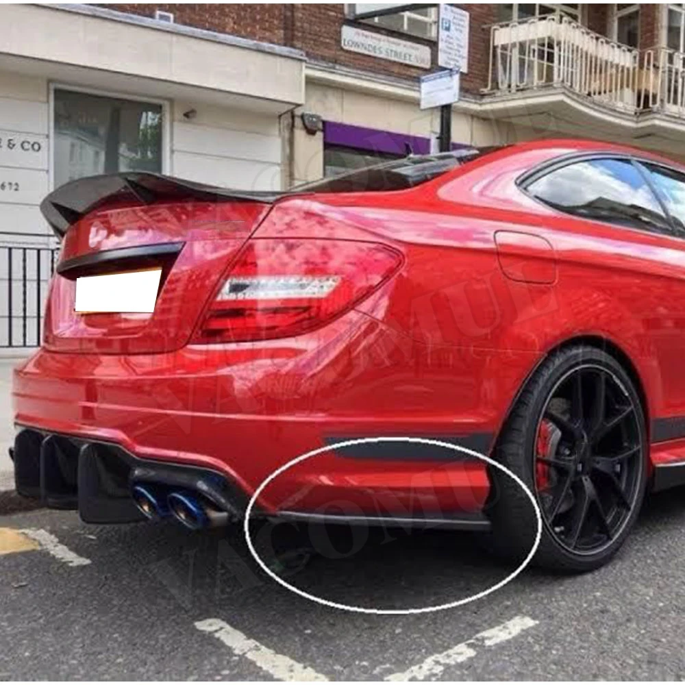 2 предмета в комплекте для C Class углеродного волокна задний бампер губ