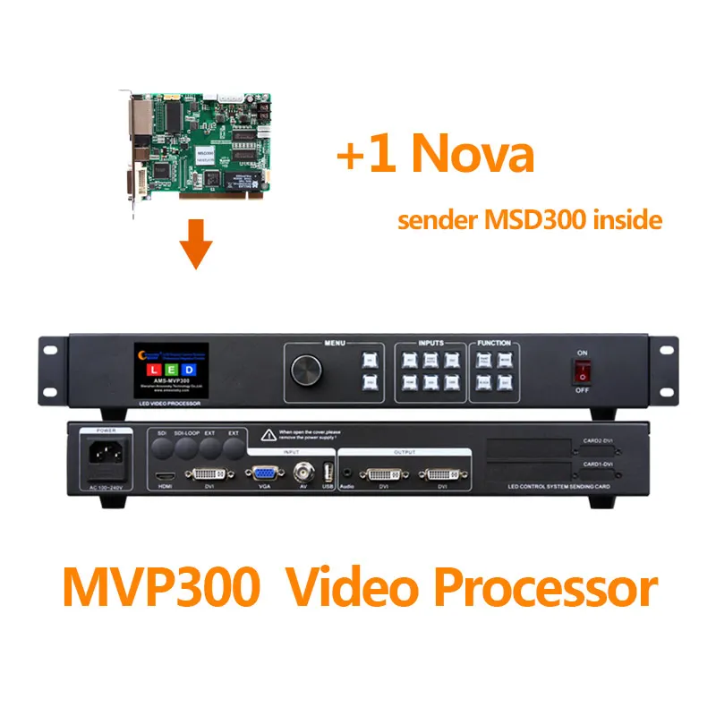 Видеопроцессор со светодиодным экраном Absen MVP300 с nova msd300 отправляющая карта для