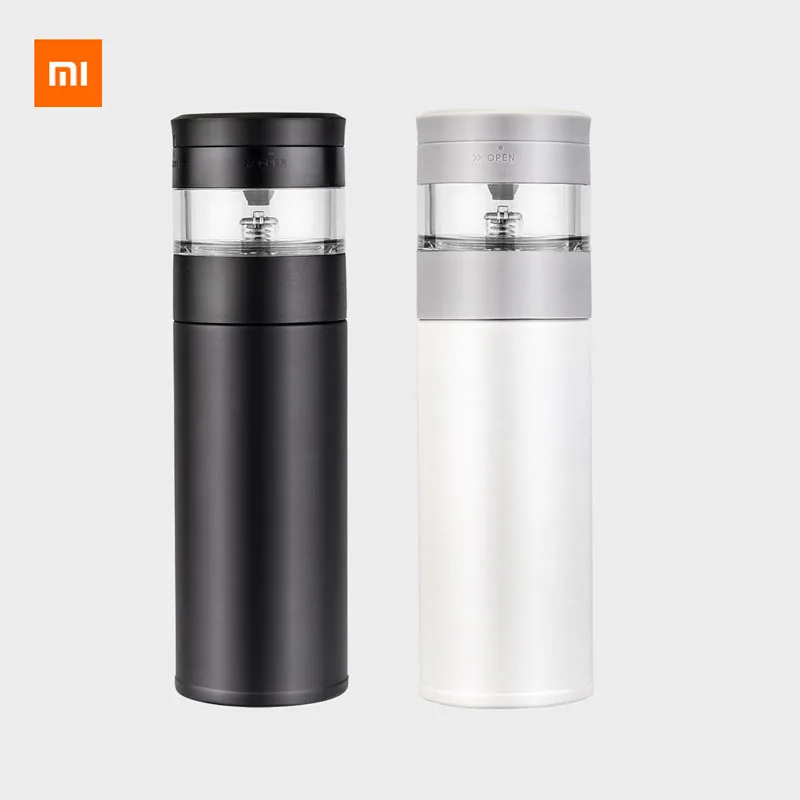 Xiaomi Youpin Чай разделения термос чашка 304 Нержавеющая сталь Портативный воды 360 мл чашка для стакана воды с крышка фильтра разъединения
