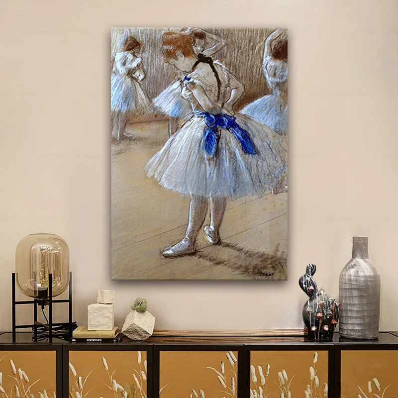 Рисунок на холсте Эдгар дегас подготовка танцора классические настенные картины