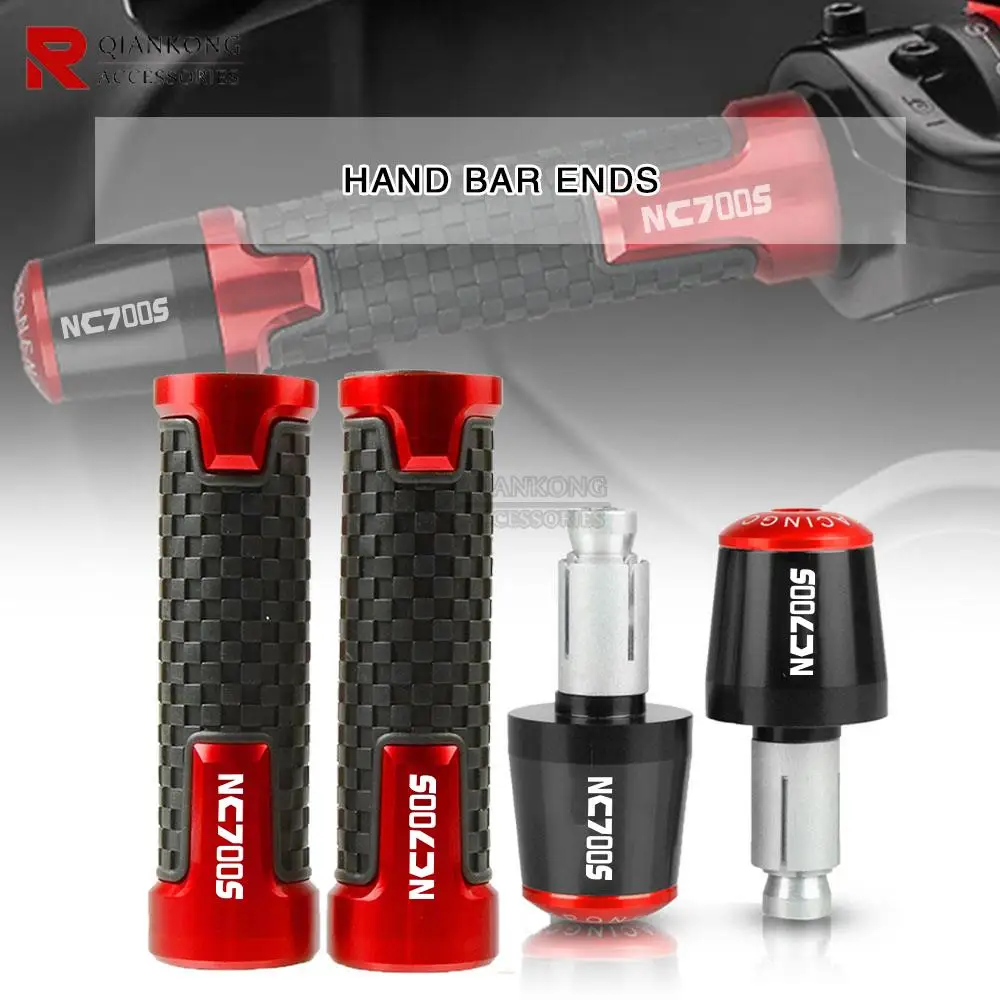

For Honda NC700S NC700X 2012-2013 Motorcycle 7/8" 22MM Handlebar Hand Grips Handle Bar Ends Handlebar Gear Balanced Plug Slider