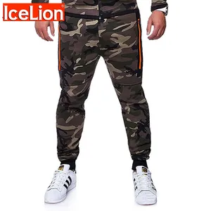 Брюки спортивные мужские, камуфляжные, эластичные, однотонные, 2021