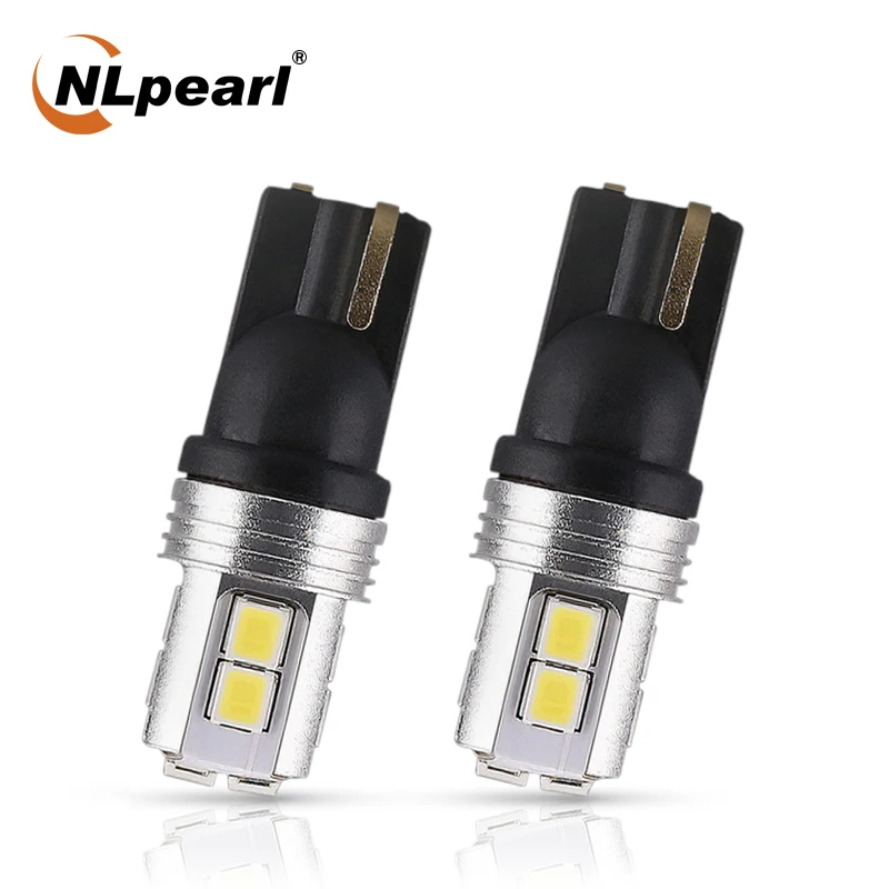 Сигнальная лампа NLpearl 2 шт. светодиодная T10 W5w 12 в 6000K 2835SMD Canbus Led 168 194 освесветильник