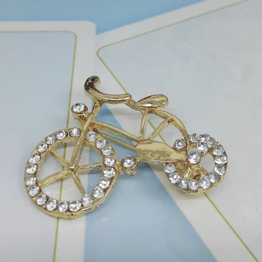 Значки на лацкан в форме велосипеда металлическая Женская креативная