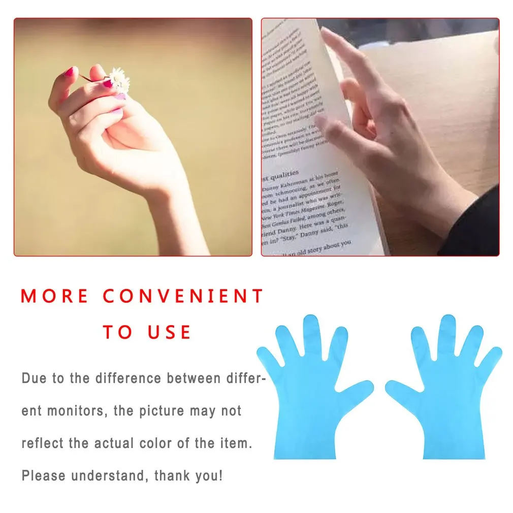 

Disposable Pvc Plastic Protected Glove Palm Width 9-10cm Clean Hygiene Food Daily Durable Cleaning Gloves