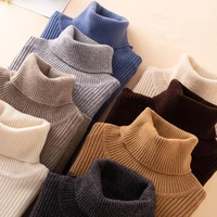 turtleneck women sweater autumn winter thick warm female jumper elastic wool sweaters ribbed knitted pullover top pull femme