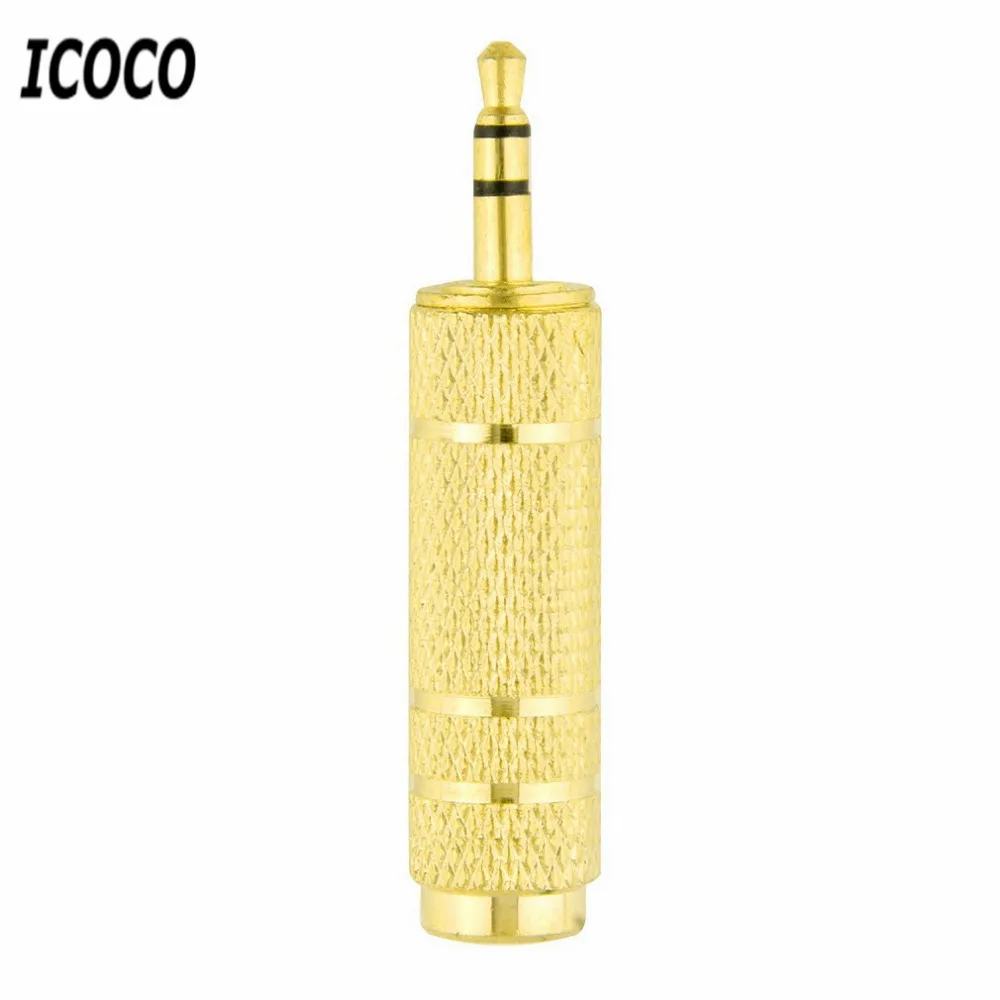 ICOCO 3 5 мм Мужской до 6 1/4 &quotЖенский разъем стерео наушники микрофонный аудио