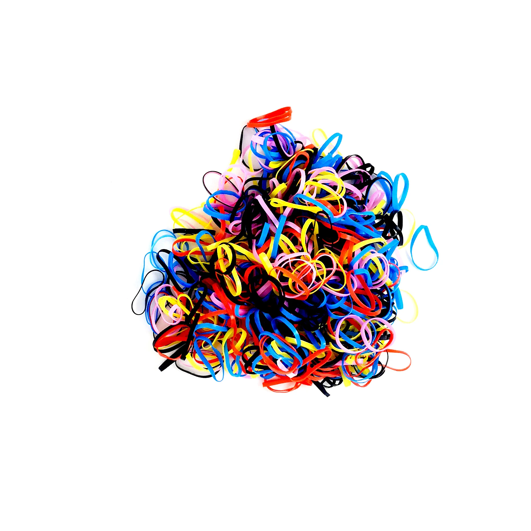 500 шт./лот красочные резинки для девочек детские эластичные волос держатель