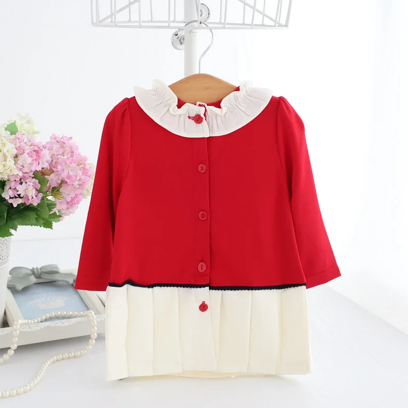 Оптовая продажа 5 шт./партия платье для девочек в английском стиле детей на день