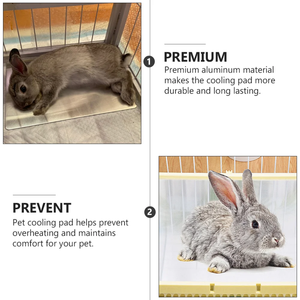 

1Pc Pet Summer Board Cooling Board Hamster Cool Pad Heat Resisting Sheet Silver