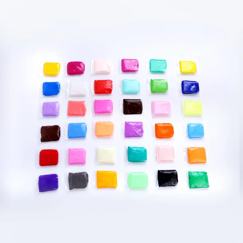 36 шт./компл. супер легкая глина слизь поставки Play Doh мягкая глина набор лизунов пушистый легкий мягкий пластилин облако клейкие аксессуары игрушки слаймы слайм шармики для слаймов клей для слаймов лизун
