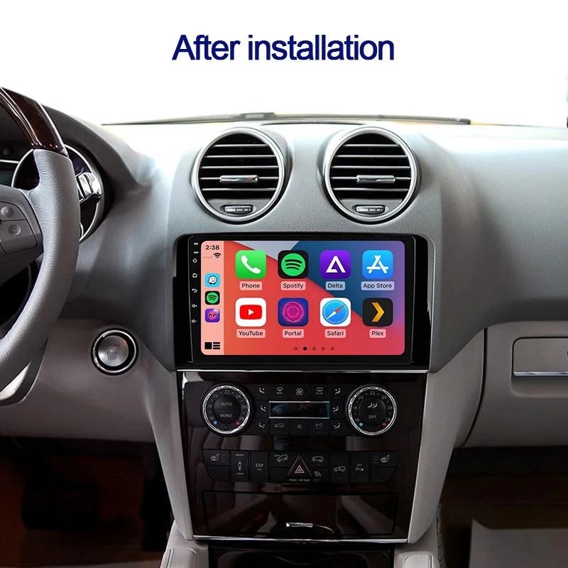 NaviFly 7862C Android 10 автомобильное радио GPS для Mercedes ML класса W164 W300 ML350 ML450 ML500