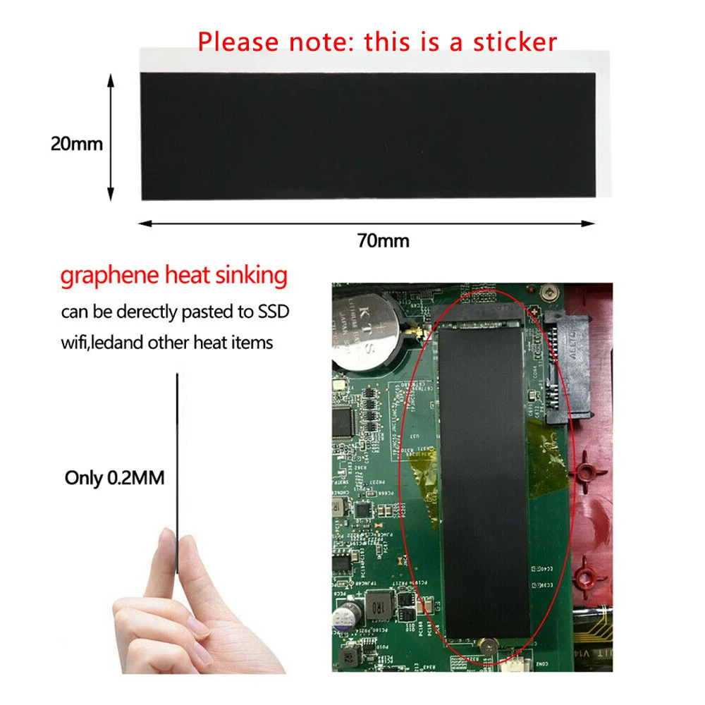 Кулер для пленки M2 SSD радиатор Samsung SM961 Polaris 256 ГБ M.2 2280 версия 960 Pro|Компьютерные