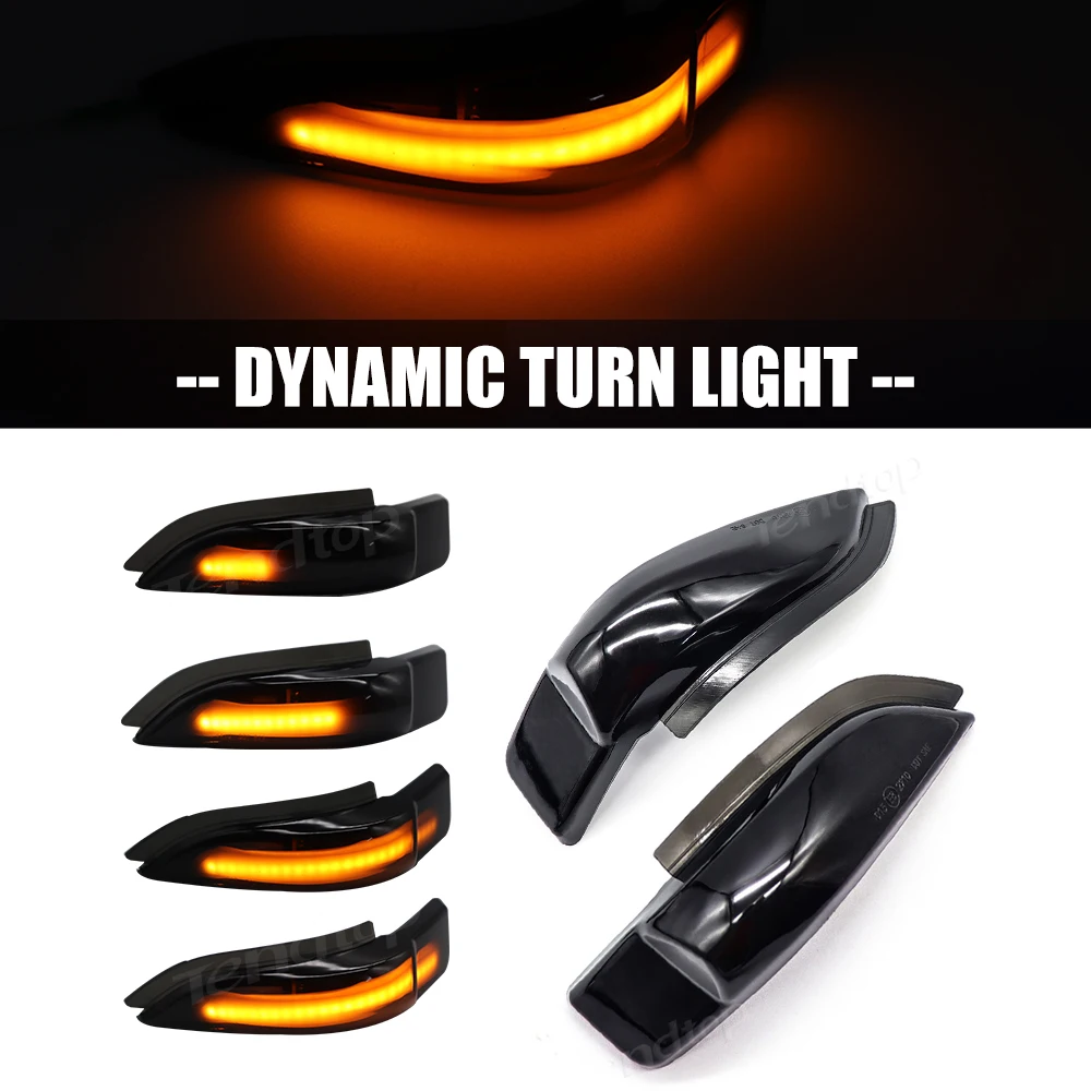 

2 шт. светодиодные боковые крылья, динамический поворотный сигнал, зеркало заднего вида для Toyota Corolla Camry Prius Vios CHR Yaris Venza Avalon Altis