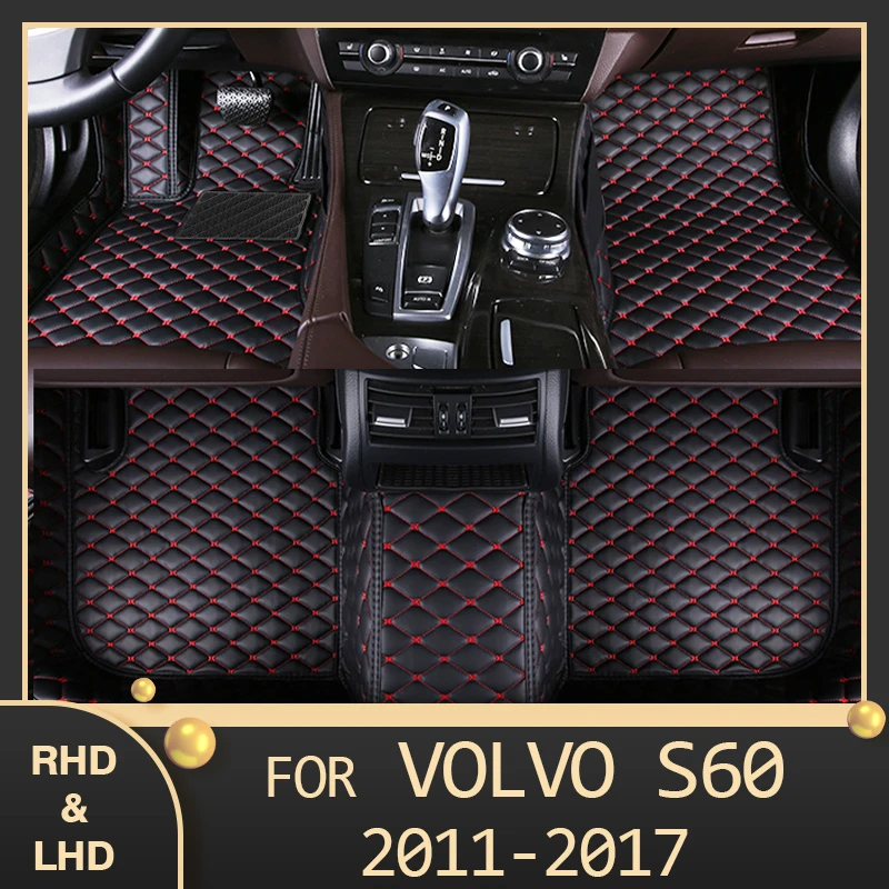 

MIDOON Car floor mats for Volvo S60 2011 2012 2013 2014 2015 2016 2017 Custom auto foot Pads automobile carpet cover