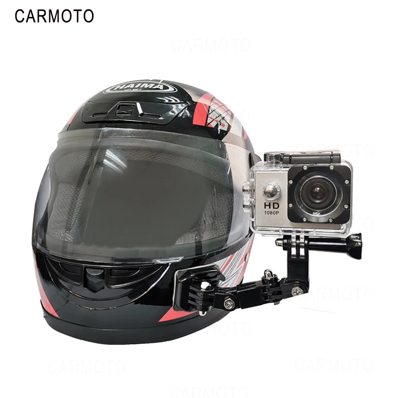 Регулируемый мотоциклетный шлем подбородок крепление для GoPro держатель камеры набор портативный strongнагрузка емкость легкий легко установить фиксированный