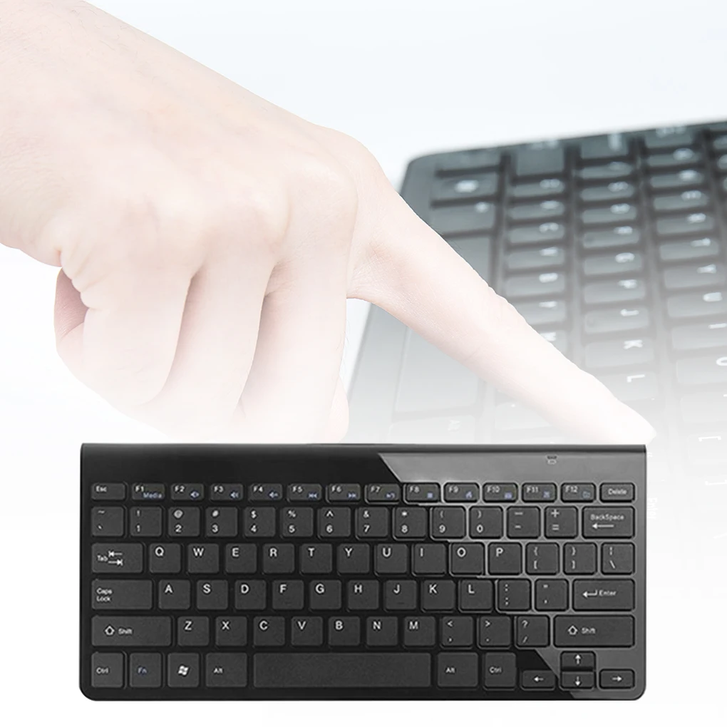 

2.4G Wireless Keyboard Mouse Mini Multimedia Keypad Combo Set for Laptop Desktop PC TV Office Supplies