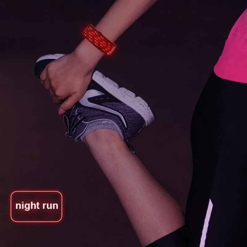 

Glow Bangle LED Display Screen Luminous Wristband Bracelet Night Running Performance Party Cheer Props