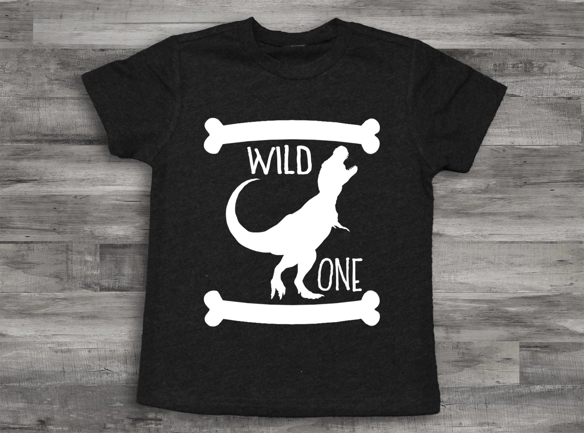 

Birthday Wild One Tee Dinosaur Birthday Shirt Black T-Shirt Dinosaur Party Shirt Dinosaur Theme Gift Boys Fashion Tee