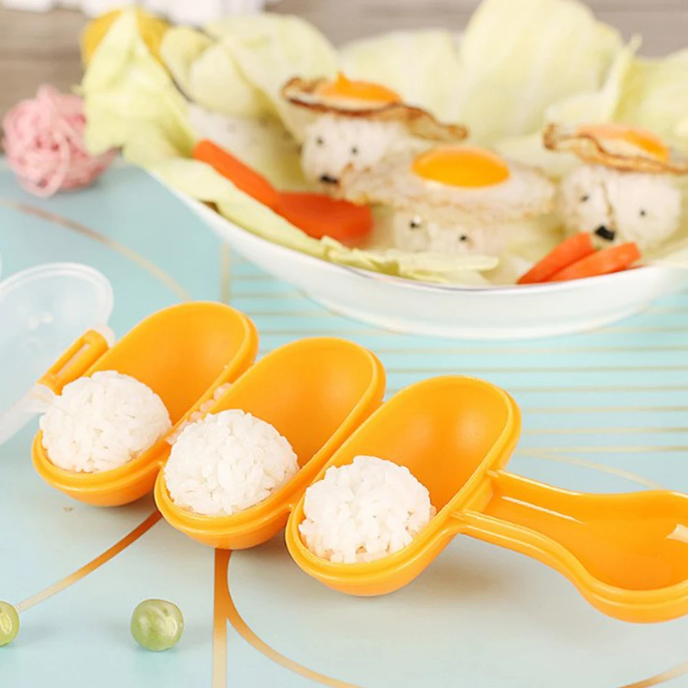 

Sushi Rice Ball Mould set Maker Kitchen For Kids Shake Rice Spoon Rice
