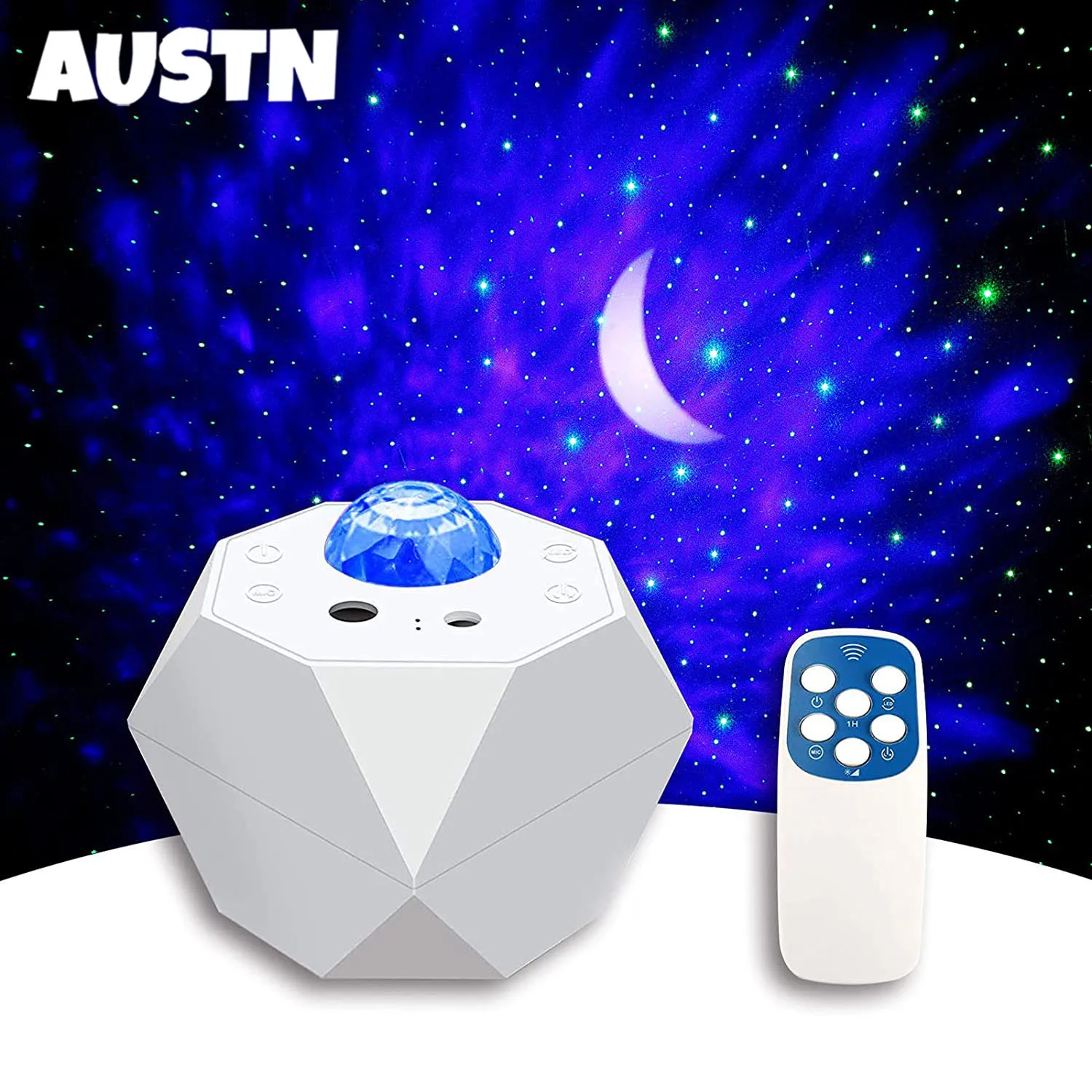 

Лазерный проектор галактического звездного неба, музыкальный динамик Blueteeth, светодиодный ночник, Рождественское украшение, красочная тума...