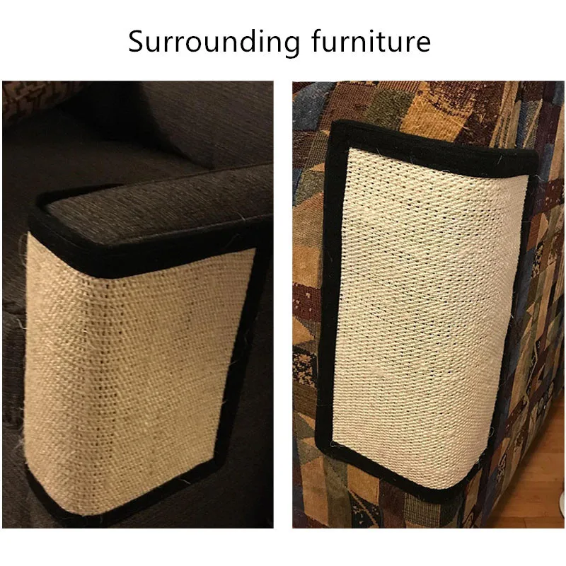 Коврик-Когтеточка для кошек натуральная сизальная Защитная подставка мебели