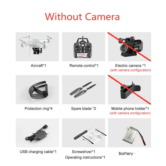 White No Camera Дрон 4k камера аэрофотосъемка длительный срок службы батареи Wifi карта передача четырехосный самолет игрушка пульт дистанционного управления RC самолет - Цвет: White No Camera
