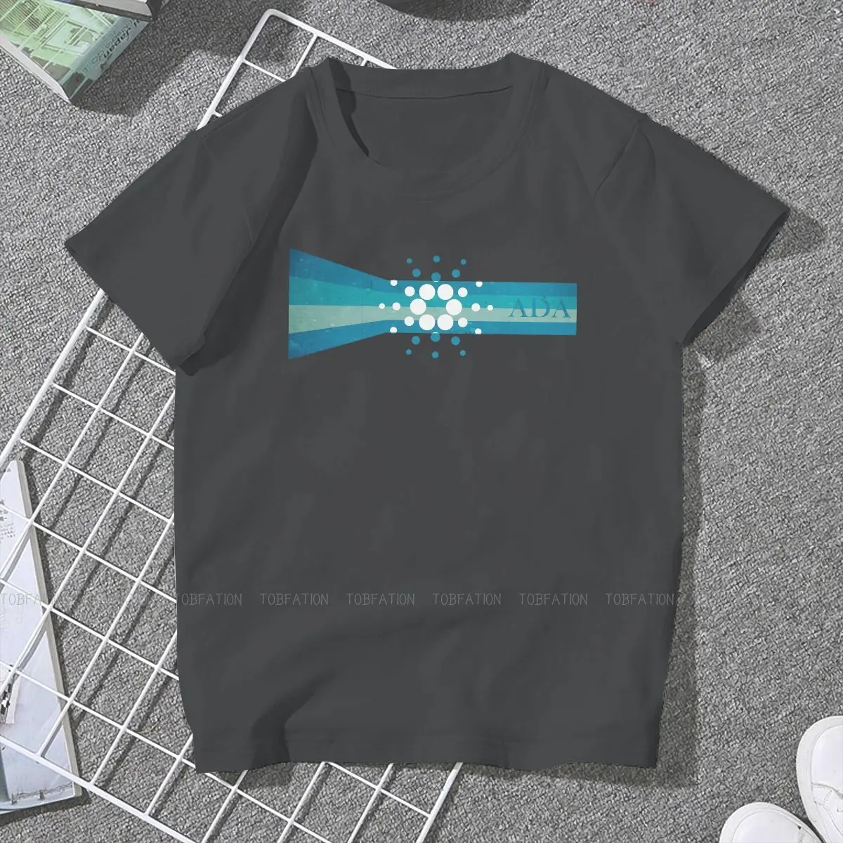 

Винтажные женские футболки Cardano, криптовалюты, криптовалюты, гранж-Майнер, винтажная Женская одежда, хлопковые топы большого размера с граф...