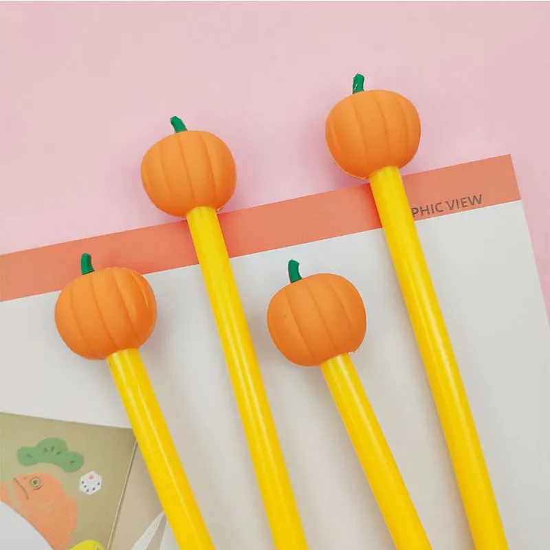 Тыквенная гелевая ручка забавная креативная игольчатая Студенческая Милая