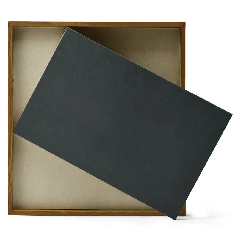 Oirlv New Solid Wood Jewelry Display Stand with Microfiber Ring Pendant Bangle Display Tray Table Set 2 Color Showcase Exhibitor