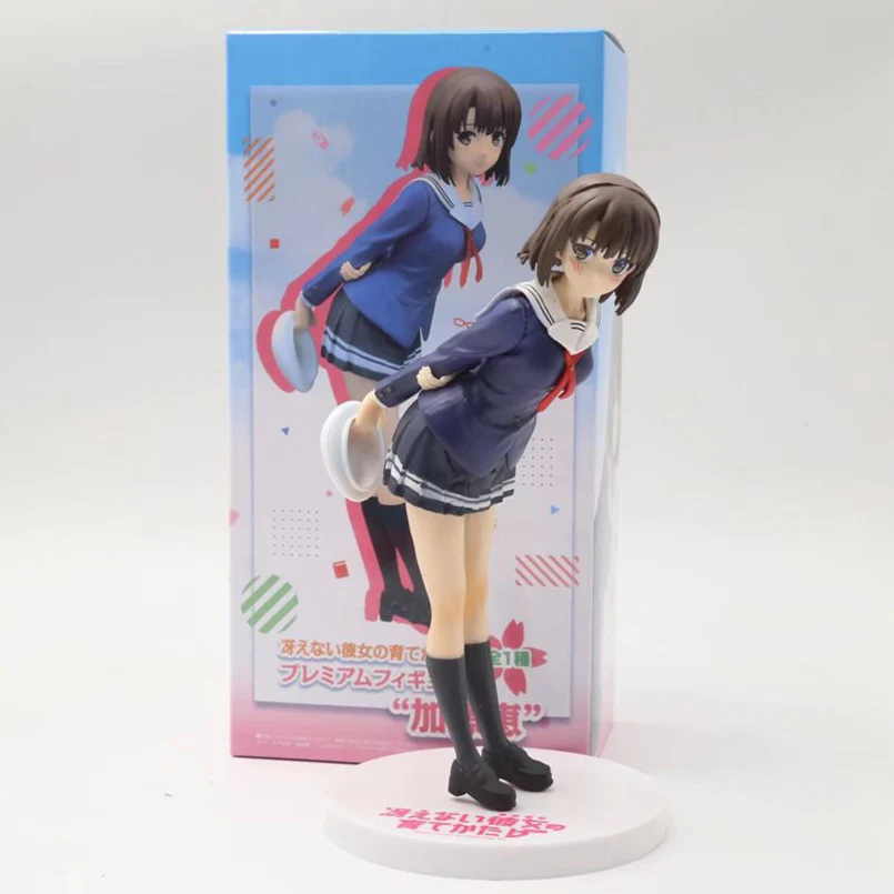 18 см японское аниме как вырасти ее унылая Katou Megumi ПВХ фигурка игрушки школьная