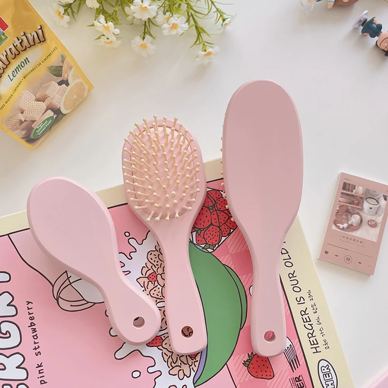 

Деревянная расческа для волос, массажная расческа для головы с воздушной подушкой, Антистатическая бамбуковая щетка для волос, расческа дл...