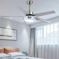 424852inch modern style stainless steel ceiling fan light creative nodric dining room restaurant fan light 110v 220v