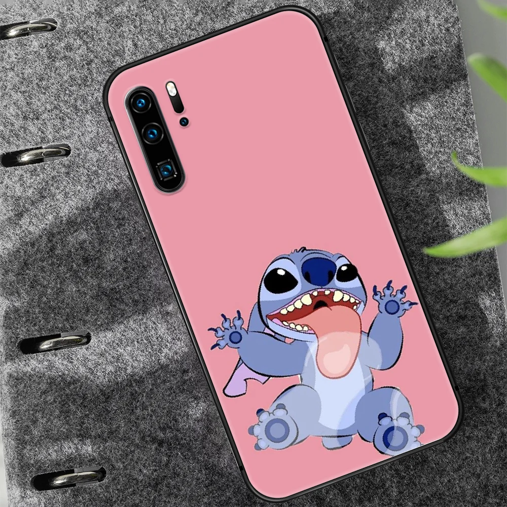 

Cartoon cute Stitch Phone Case For Huawei P Mate 10 20 30 40 Lite Pro smart Z 2019 nova 5t black Hoesjes Soft Shell 3D