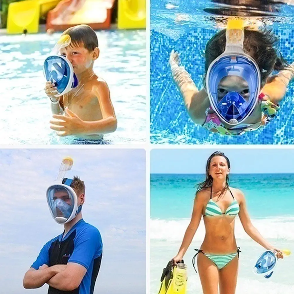 

Snorkel Swimming Goggles Dry Submersible Mask Scuba Breather Pipe 3 Colors L / XL Anti Fog Natatorium Diving