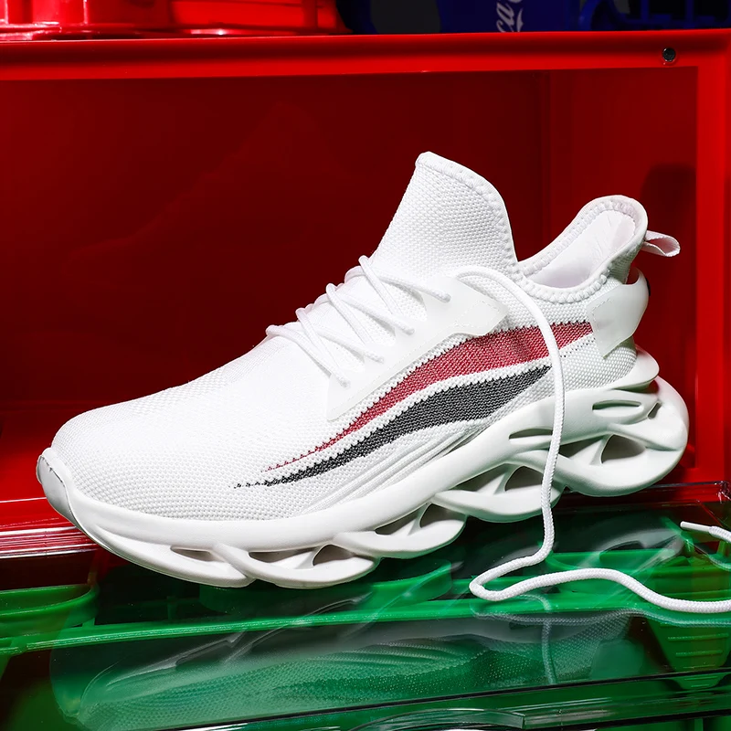 Сетчатые мужские кроссовки дышащая внешняя обувь для взрослых суперлегкая