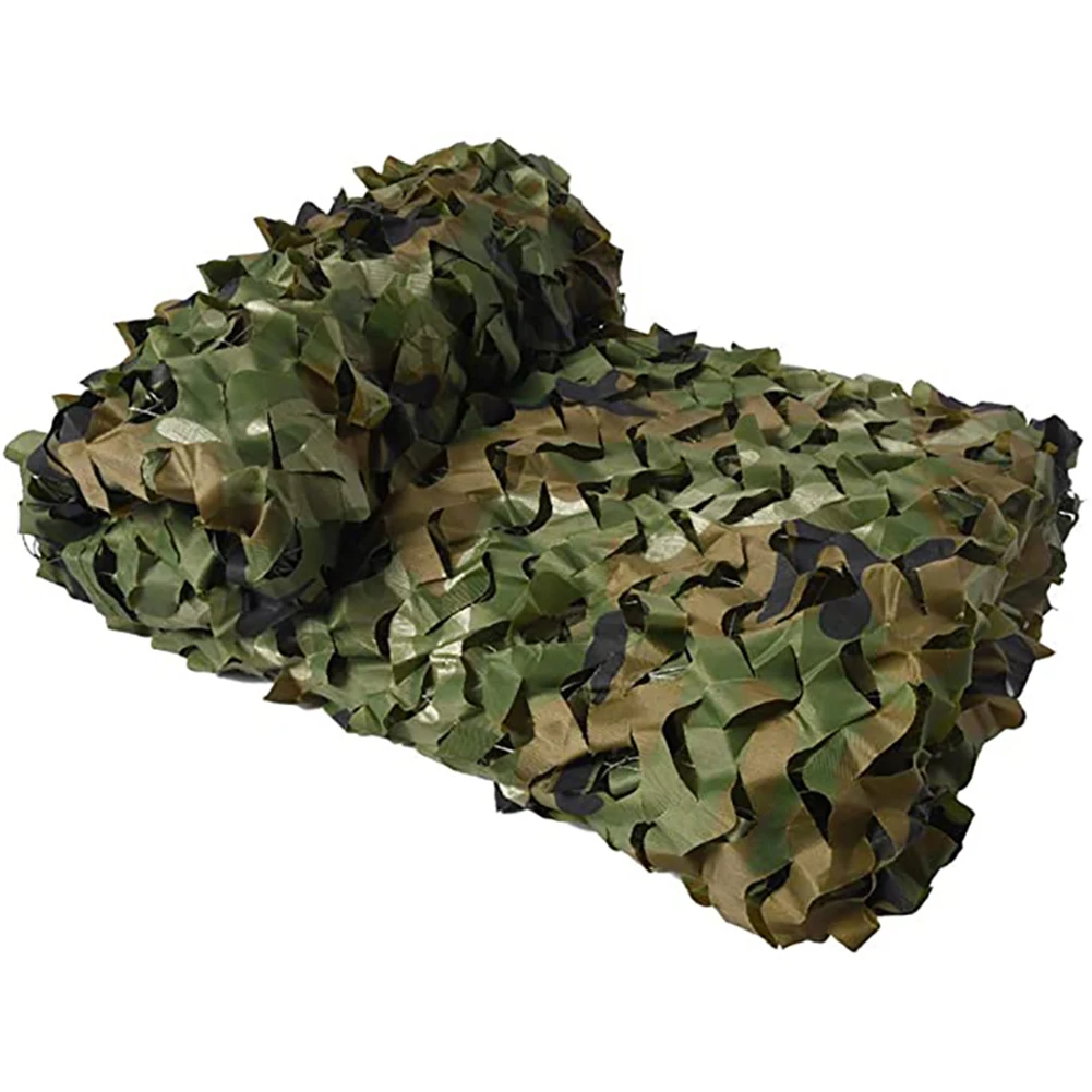 

2X3m To 2X10m Outdoor Camping Military Camouflage Nets Woodland Army Camo Netting Camping Sun ShelterTent Shade Sun Shelter