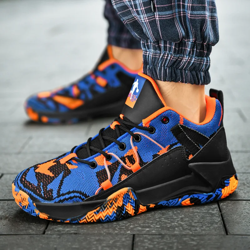 

2021 Men and Women Casual Fashion Sports Shoes Couple Summer New Woven Breathable Basketball Running Shock Absorption Sneakers