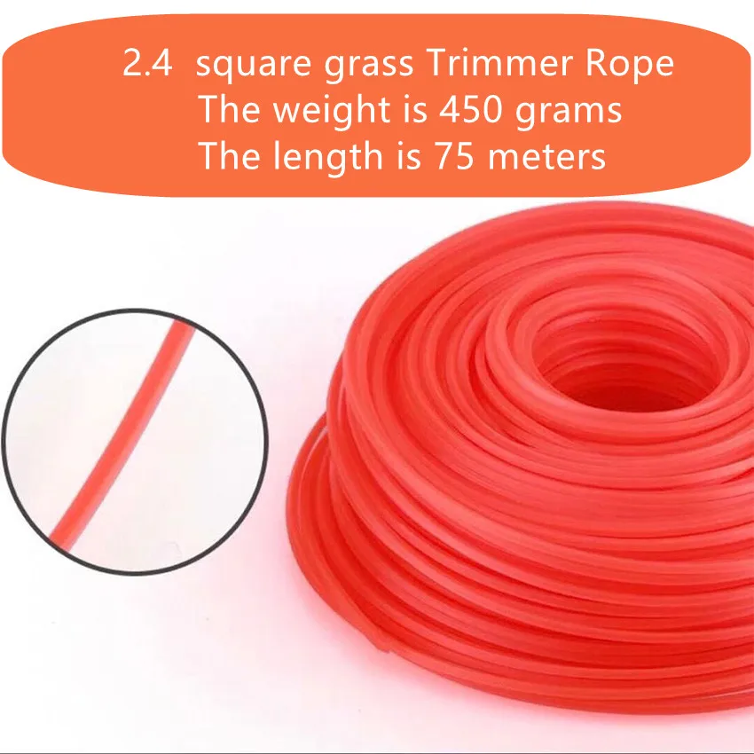 2 4/2 7/3 0 мм нейлоновая СТАЛЬНАЯ ВЕРЕВКА для триммера веревка газонокосилки