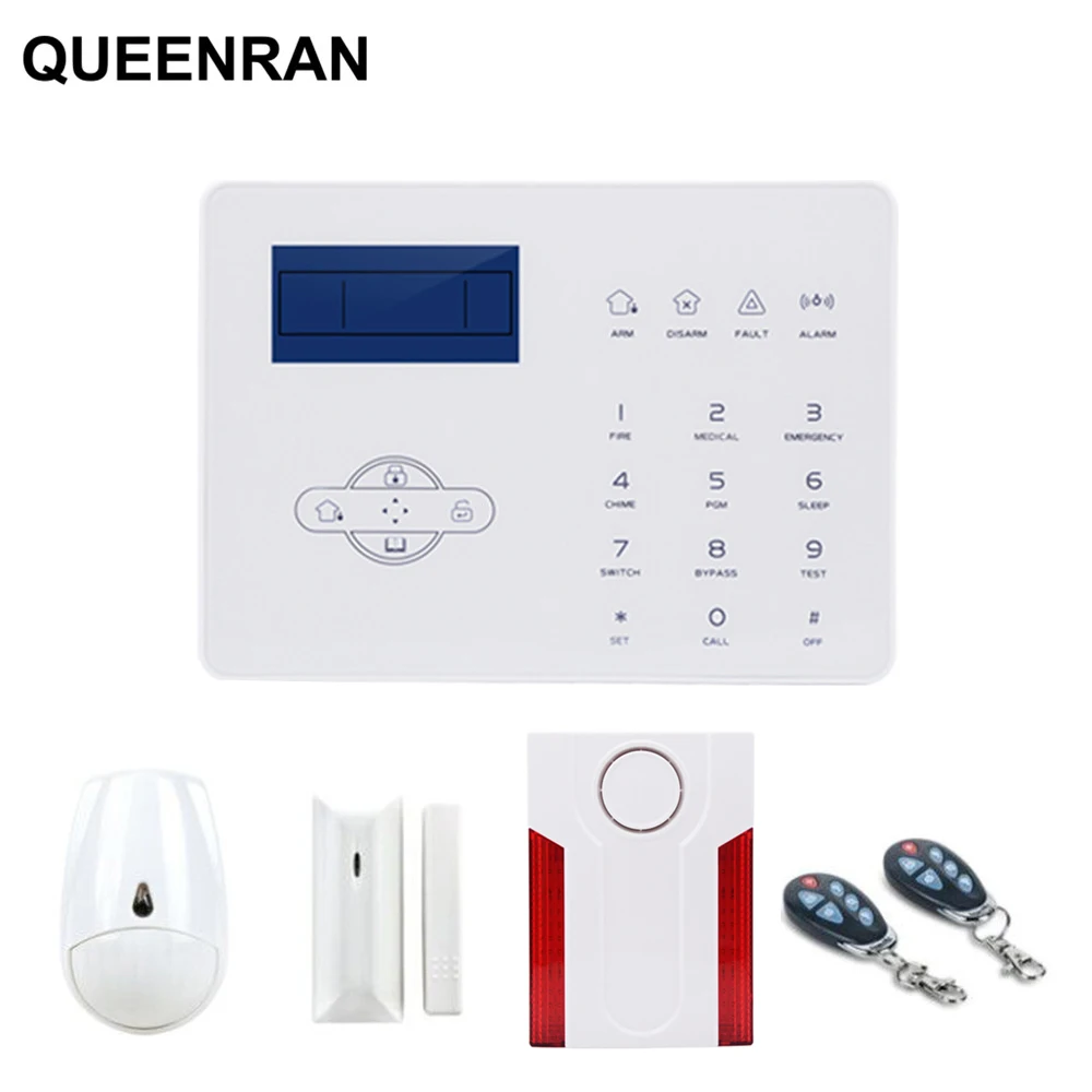 Focus Wireless GSM Alarm System Burglar Smart Home Security PSTN GSM Touch Screen Panel English French alarme maison sans fil