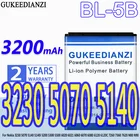 Аккумулятор GUKEEDIANZI BL-5B 3200 мАч для Nokia 3230 5070 5140i 5140 Nokia3230 Nokia5070 Nokia5140 Nokia5140i Nokia5200