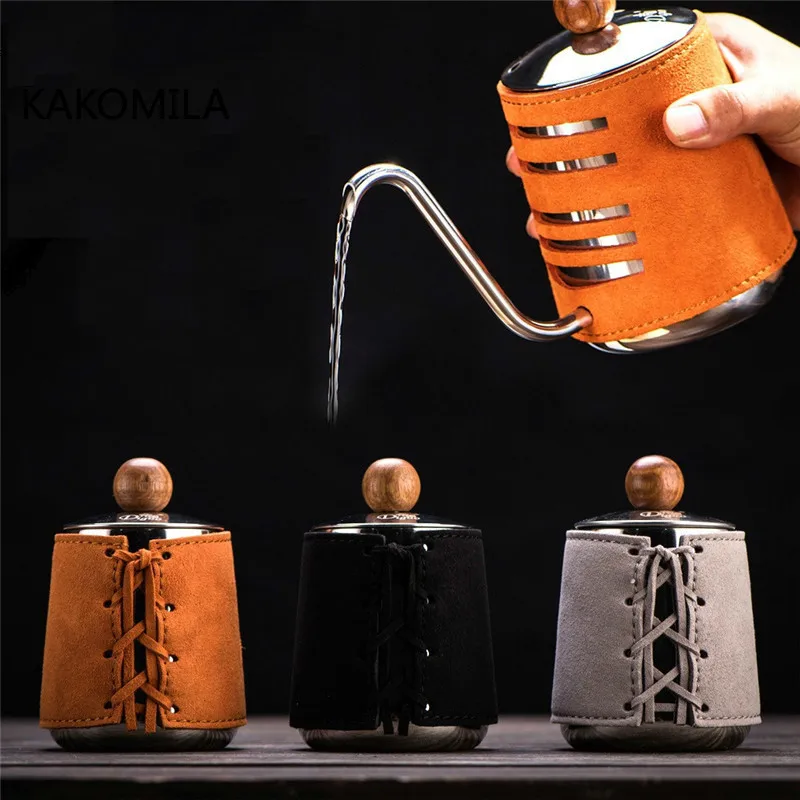 

500ML Stainless Steel Handleless Anti-Hot Coffee Pot Drip Kettle Coffee Maker with Gooseneck Spout Coffee Tea Pot