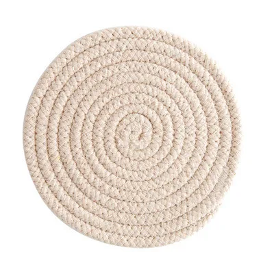 Beige 18 CM Обеденные коврики для столиков Coaster кофе напиток стакан с термоизоляцией бар кружка подстаканники колодки подставка для чая кухонные аксессуары - Цвет: Beige 18 CM