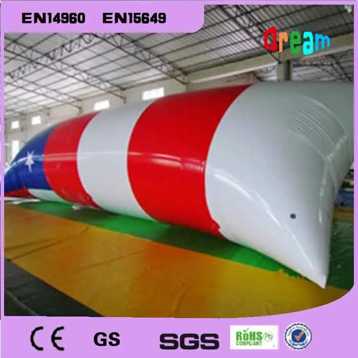 8*3 м ПВХ водный прыжок катапульта надувной прыгающий шар мешок водная подушка| |