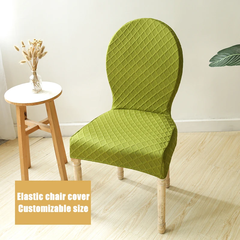 

Retro Home Round Seat Cover Jacquard Spandex Slipcovers Protector Case Chair Cover Stretch for Kitchen Hotel Banquet Stool Cover