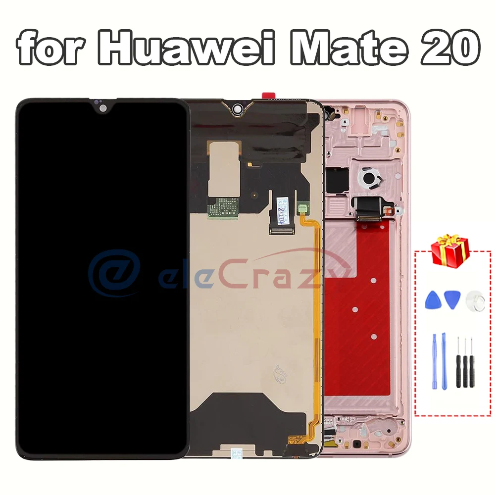 

for Original 6.53" IPS Huawei Mate 20 LCD Display with Touch Screen + Frame Assembly Replacement 100% Tested