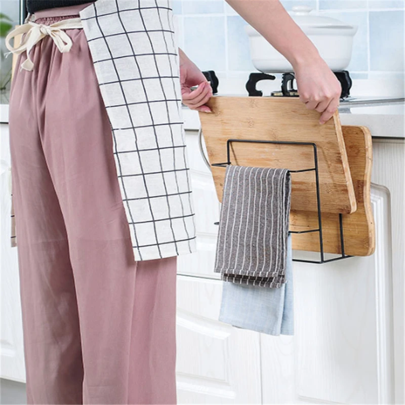 Не перфорированная разделочная доска держатель для полотенец стойка хранения
