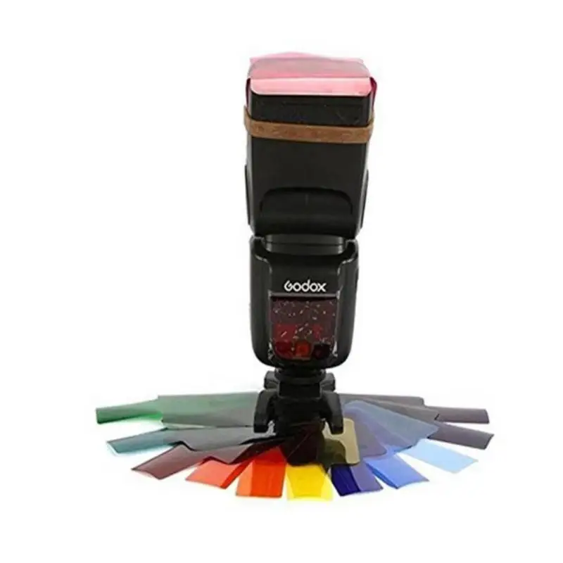 

20pcs Flash Speedlite Color Gels Filters Camera Color Films Flash Accessories Color Filters