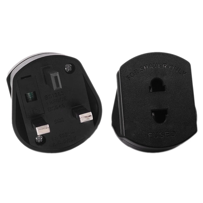 Черный деловой дорожный адаптер с 3 контактами на 2 контакта для электрической